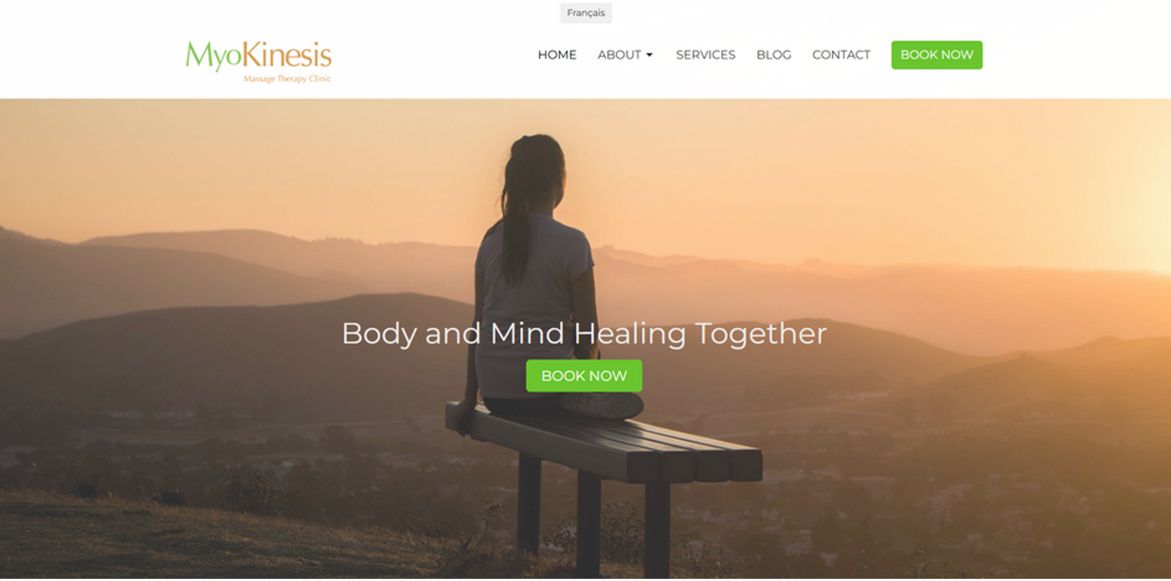 Myokinesis Website Homepage