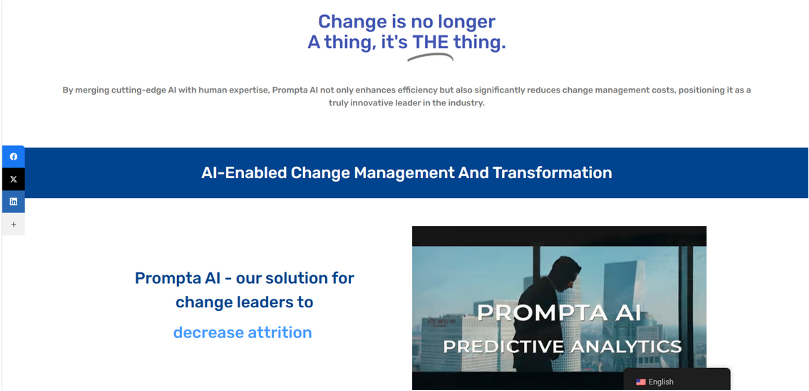 Prompta AI Website Content Section